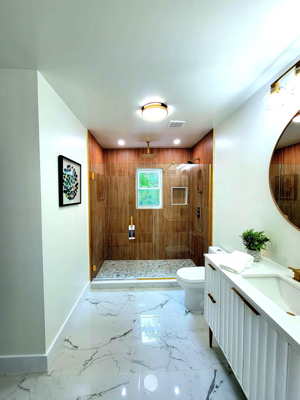 Modern bathroom renovation